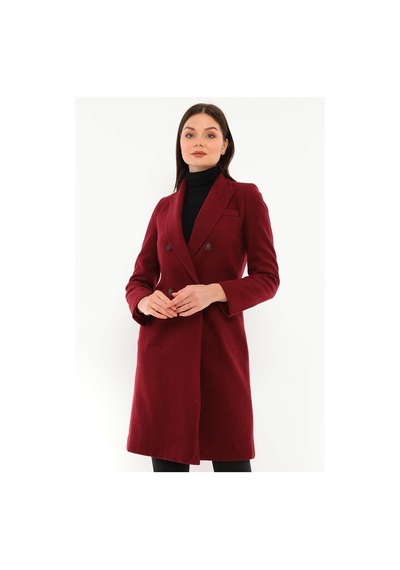 Z6672 Dewberry Bayan Palto-bordo