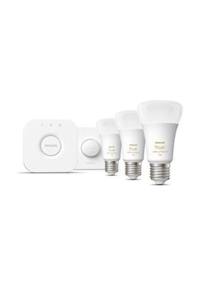 Philips Hue 3'lü Akıllı Butonlu E27 Bluetooth Özellikli Beyaz Ambiyans Akıllı Başlangıç Seti Beyaz
