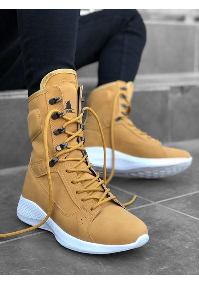 Ba0600 Bağcıklı Camel Sarı Boksör Unisex Spor Postal Bot