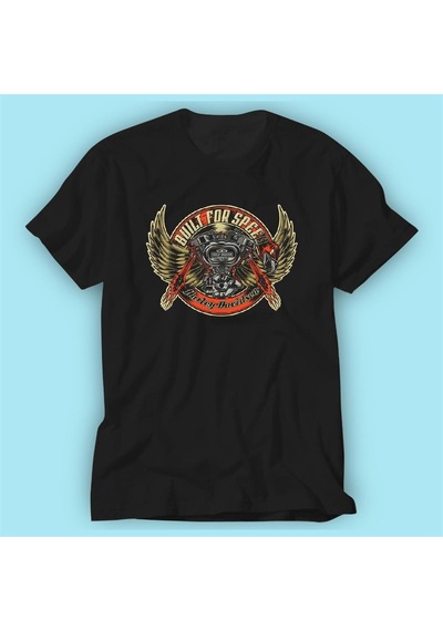 Halley Vintage Siyah Baskı Logo Tshirt Modeli