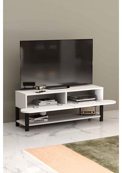 Beyaz Modern Tv Ünitesi - 110 Cm