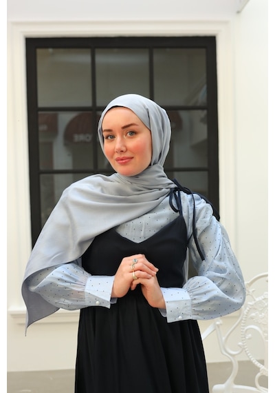 Silk Home Deluxe Şal 40004-02 Gümüş