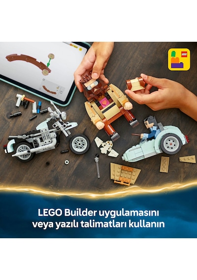 LEGO® Harry Potter™ Hagrid™ ve Harry’nin Motosiklet Yolculuğu 76443 - 9 Yaş ve Üzeri Koleksiyonluk Yaratıcı Oyuncak Yapım Seti (617 Parça)