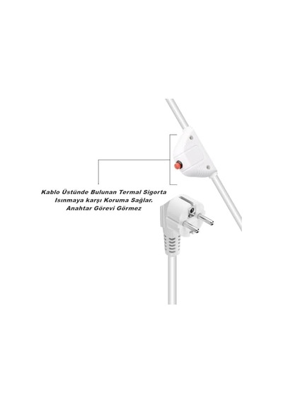 Tc-21564 6 Lı 1.5 Metre Kablolu 4 Usb Li Type-c 3000w 16ah Akım Korumalı Priz Beyaz-6