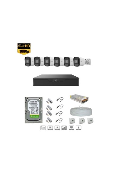 Unıvıew Full Hd 6 Kameralı Set