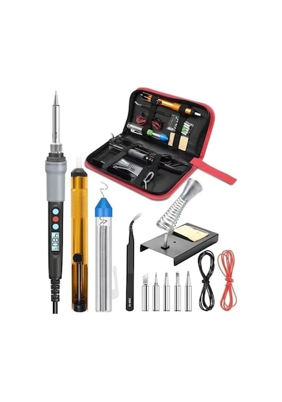 Wellhise S90 90w Isı Ayarlı Dijital Havya Seti / Lehim Kiti