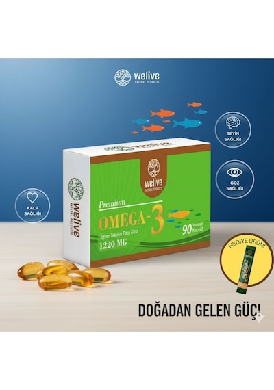 Omega 3 Balık Yağı 90 Yumuşak Kapsül