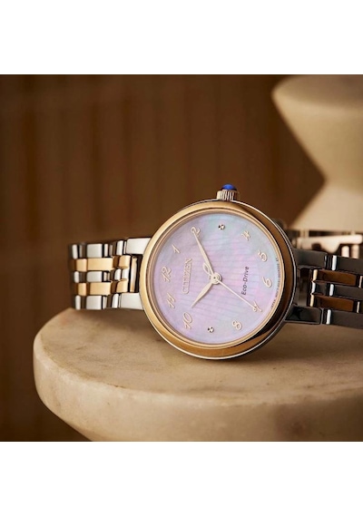 Citizen Em0996-84y Eco-drive Kadın Kol Saati Metalik Gri