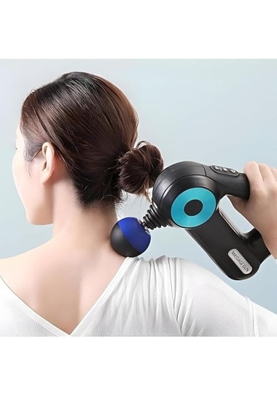 Derin Doku Masaj Aleti 12 Başlıklı 6 Kademeli Titreşimli Ultra Sessiz Ergonomik Tasarım 5 Saat Uzun Batarya Boyun S