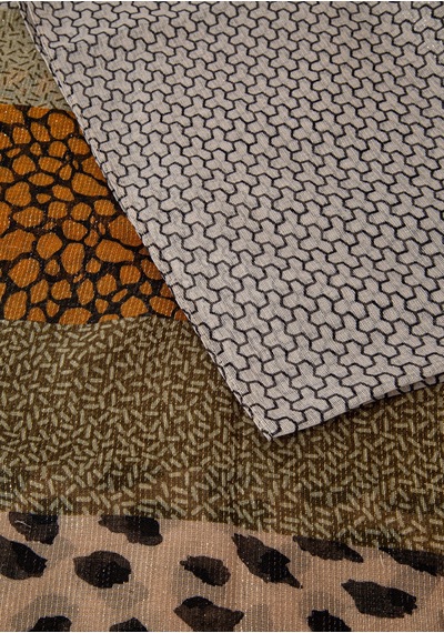 Mavi - Leopar Desenli Şal 1912673-87704 Yeşil