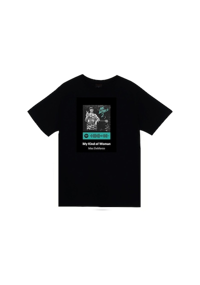 Stoned&Fame Mac Demarco Baskılı Unisex %100 Pamuk Siyah T-shirt SIYAH