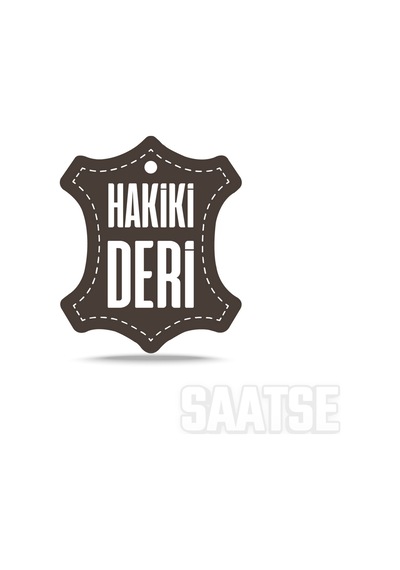 24mm Siyah Kroko Hakiki Deri Saat Kordonu Kayış