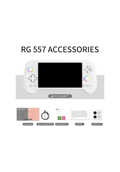 Rg 557 Beyaz 8 Gb Ram 128 Gb Depolama 5.48" Amoled Dokunmatik Ekran El Konsolu - 4nm Dimensity 8300 İşlemci Android 14 Wi-fi 6e Aktif Turbo Fan Soğutma 1080p Type-c Dp Çıkışlı Taşınabilir Konsol Rg 557 Beyaz 8 Gb Ram 128 Gb Depolama 5.48" Amoled Dokunmatik Ekran El Konsolu - 4nm Dimensity 8300 İşlemci Android 14 Wi-fi 6e Aktif Turbo Fan Soğutma 1080p Type-c Dp Çıkışlı Taşınabilir Konsol