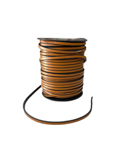 Deri Biye - 3x5 Mm Deri Ip - Özel Silikon Kenar Boyalı 5 Metre