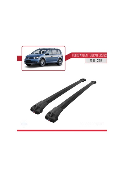 Volkswagen Touran Cross 2010-2015 Arası İle Uyumlu Ace-1 Ara Atkı Tavan Barı Siyah