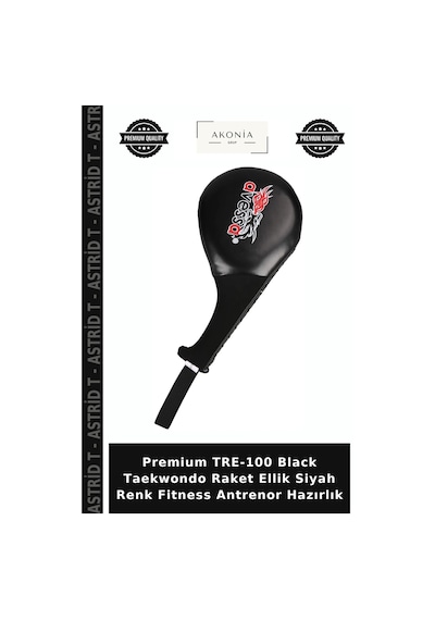 Premium Tre-100 Black Taekwondo Raket Ellik Siyah Renk Fitness Antrenor Hazırlık