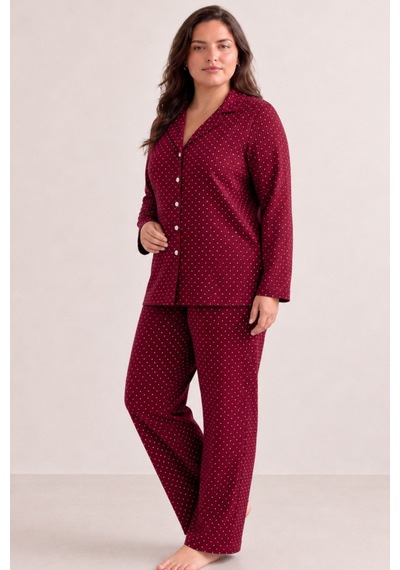 Norcia Sports Kadın Rahat Puantiyeli Düğmeli Kırmızı Pijama Takımı 824 Çok Renkli - 929323192 Çok Renkli - 929323192 Çok Renkli Norcia Sports Kadın Rahat Puantiyeli Düğmeli Kırmızı Pijama Takımı 824 Çok Renkli - 929323192 Çok Renkli - 929323192 Çok Renkli