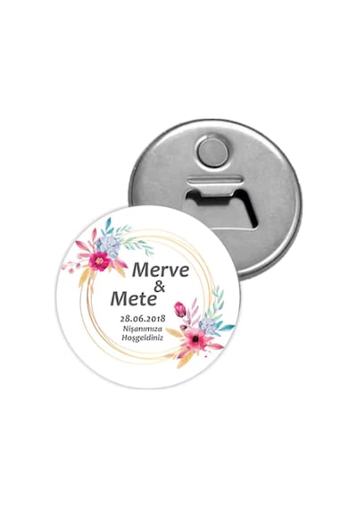 Metal Magnet Açacak 24 Adet Lila