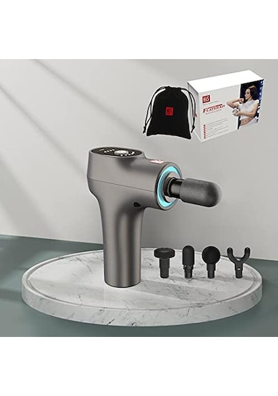 Hi5 Flathead Titreşim Masaj Aleti Masaj Tabancası Masaj Tabancası Kas Fasyası Doku Gevşetme Akıllı Işık Sistemi İle 6 Seviye Hız-4 Kafa Aparatları/gri/kadife Çanta Hi5 Flathead Titreşim Masaj Aleti Masaj Tabancası Masaj Tabancası Kas Fasyası Doku Gevşetme Akıllı Işık Sistemi İle 6 Seviye Hız-4 Kafa Aparatları/gri/kadife Çanta