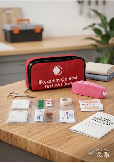 Araç İlk Yardım Çantası Tüvtürk Uyumlu Set