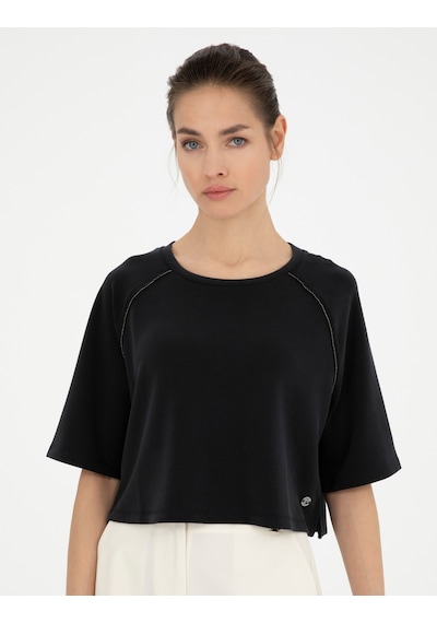 Pierre Cardin Kadın Siyah Sweatshirt 50284069-vr046 Siyah