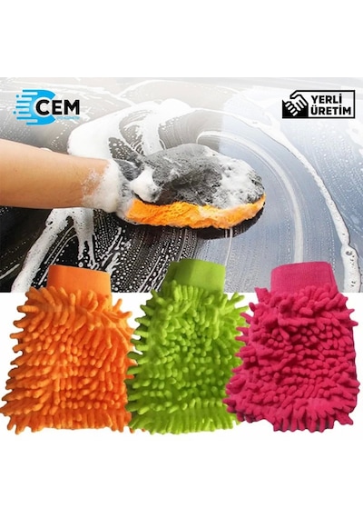 Cem Car Care Mikrofiber Yıkama ve Pasta Eldiveni