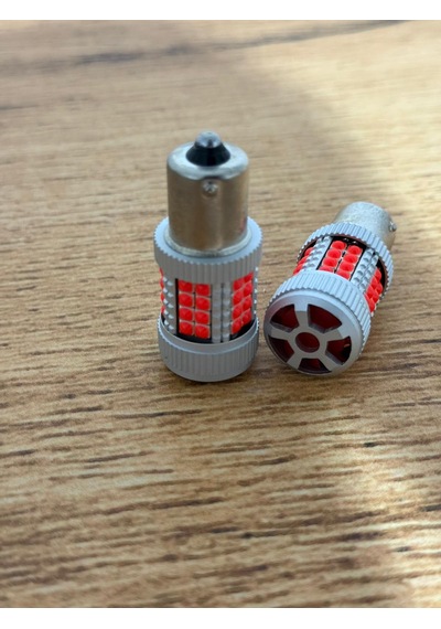 Forg93 Fanlı Tekduy Led Fanlı Kırmızı Led Beyaz Tek Duy 2 Adet Kırmızı