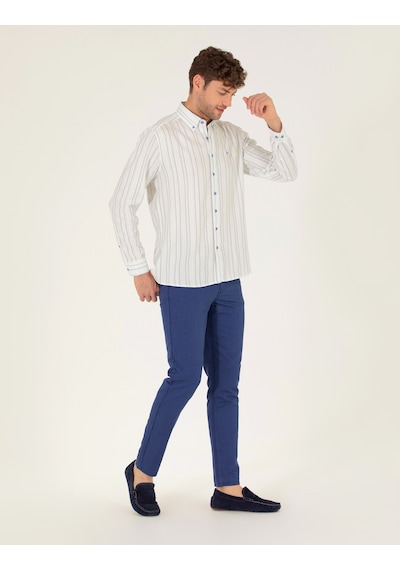Pierre Cardin Erkek İndigo Pantolon Kanvas-chino 50268095-vr028 İndigo