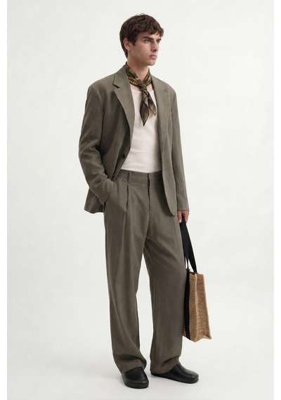 Antioch Modal Karışımlı Relaxed Blazer Ceket Haki