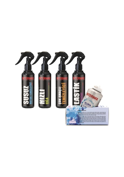 Interwax Klima Temizleme Klima Fresh 4'lü Oto Bakım Seti Interwax Klima Temizleme Klima Fresh 4'lü Oto Bakım Seti