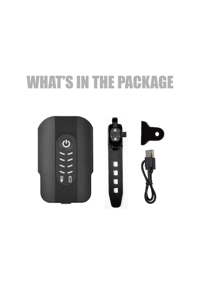 Brıvıga - Lw-f500 600 Lümen 2'si 1 Arada Ön & Arka Işık Şarjlı, Güvenlik Modlu, 6+3 Mod, Usb-c, Ip6 Siyah