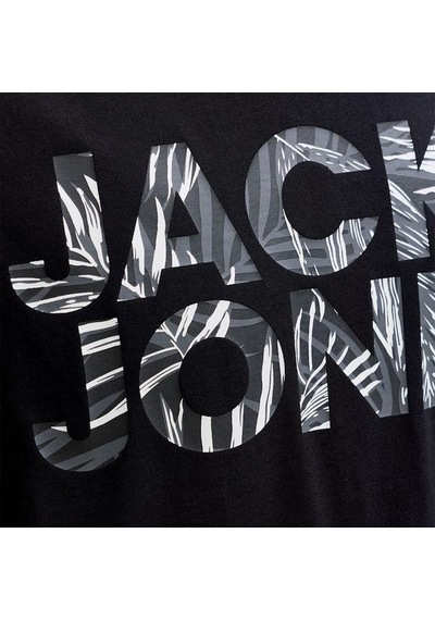 Jack & Jones Jack&jones Jeff Logo Erkek Siyah Tişört Siyah