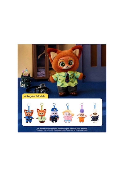 Zootopia Peluş Anahtarlık Çanta Charmı Blindbox Açık Yeşil