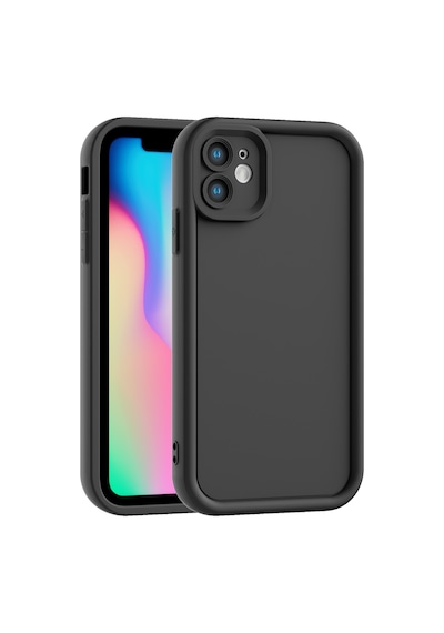 Apple Uyumlu iPhone 11 Kamera Çıkıntılı Mat Silikon Telefon Kılıfı Pembe