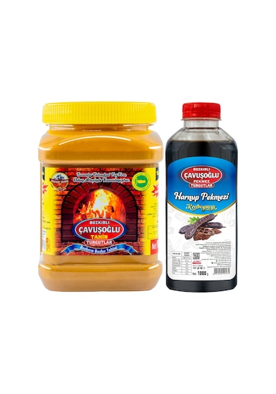 Çavuşoğlu Tahin Kepeksiz 930 G + Çavuşoğlu Keçiboynuzu Pekmezi 1 KG