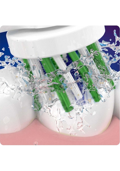 Oral-B Cross Action Clean Maximizer 3+1 Yedek Fırça Başlığı Beyaz