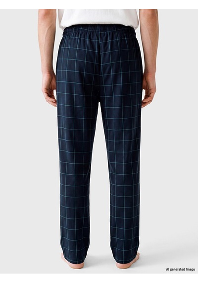 Lc Waikiki Lc Waıkıkı Lacivert Regular Fit Ekose Erkek Pijama Alt