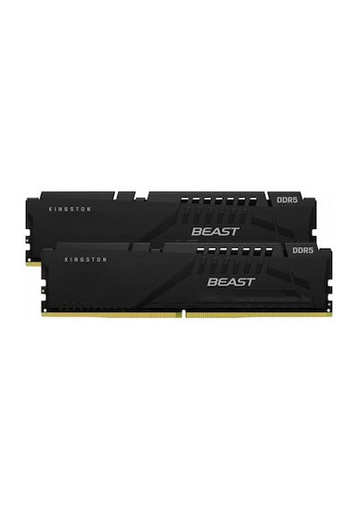 32 Gb Ddr5 5200mhz Kıngston Beast Black Expo 2x16gb Cl36 Dımm Dt Kf552c36bbek2/32tr