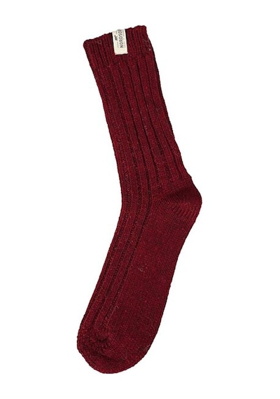 Nordsox Bolero Alpaka Yünlü Kadın Kışlık Çorap Bordo
