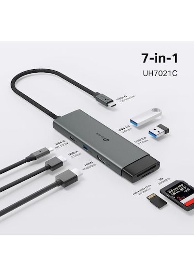 Tp-link Uh7021c Type-c 7 Portlu Hub