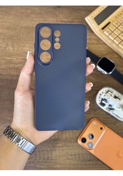 Samsung Galaxy S26 Ultra Uyumlu Süper İnce Mat Ultra Thin Silikon Kılıf Lacivert