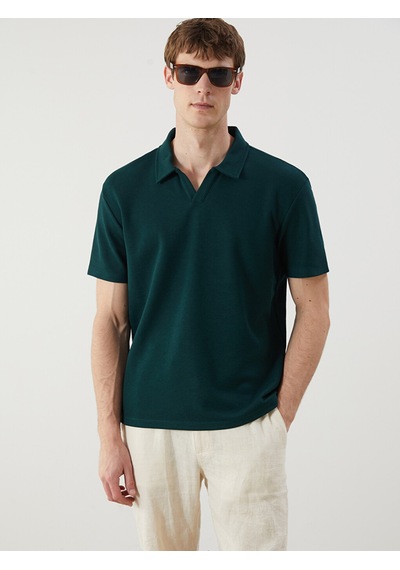 Lcw Vision Petrol Polo Yaka Pike Erkek Tişört