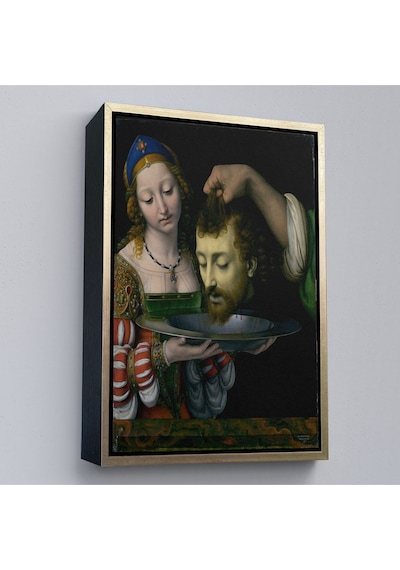 Miyrem^ Canvas Serie Salome İle Vaftizci Yahya'nın Başının Kesilmesi Tablo-7339