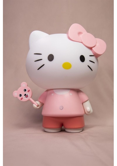 Hello Kitty Dekoratif 3 Kademeli Led Başucu Gece Lambası Çok Renkli