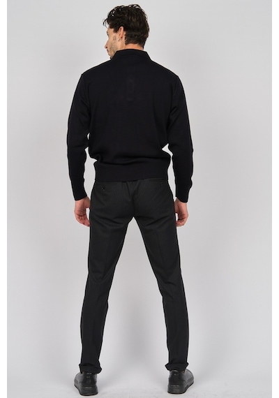 Pave Erkek Polo Yaka Yün Kazak 4358104 Lacivert Lacivert
