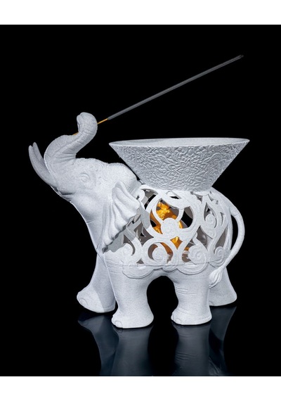 Fil Figürlü Dekoratif Tütsülük - 3d Baskı
