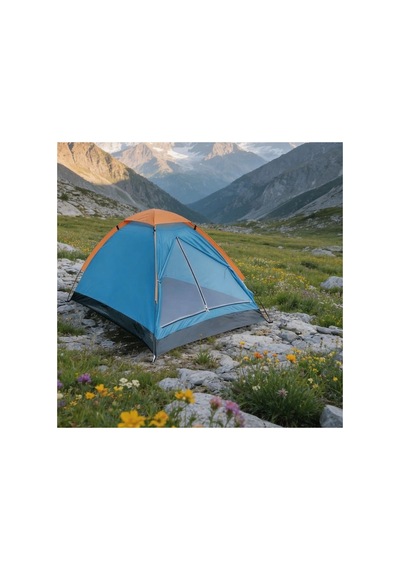 Buffer 4 Kişilik Kamp Çadırı Manuel Kurulum Düz Kapılı Outdoor Dayanıklı Kamp Doğa Çadırı 200 X 200 Yeşil