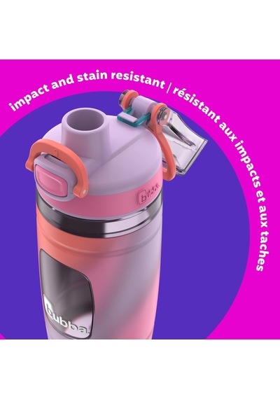 Bubba 473 Ml Çocuk Su Şişesi Bpa Free Geniş Ağızlı & Silikon Kılıflı, Dayanıklı Çocuk Matara Pembe