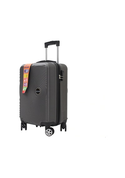 Escape Vlz 072-set Abs 8 Tekerlekli Büyük, Orta, Kabin Boy Valiz, Bavul Seti, Antrasit