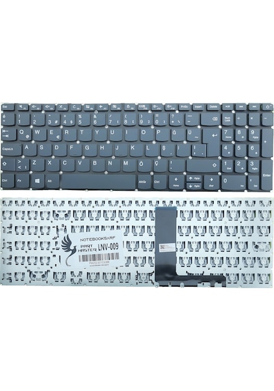 Lenovo Uyumlu İdeapad L3-15ıml 81y300mdtx Notebook Klavye Füme V.1